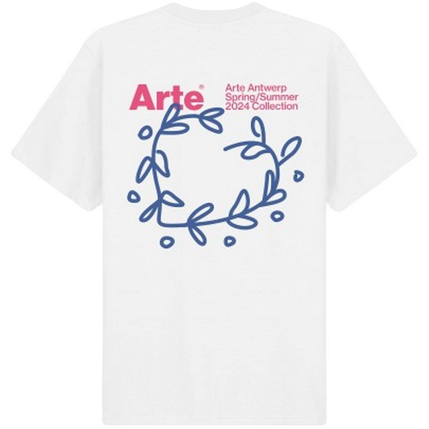 T-shirt Uomo Arte Antwerp - Arte Leaves Back Print - Bianco