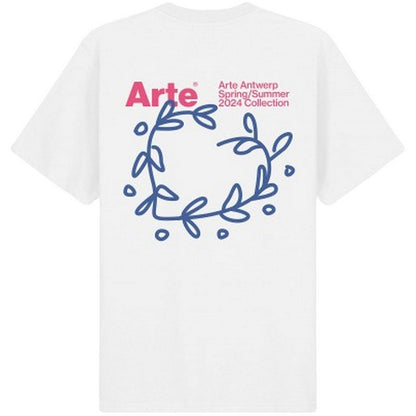 T-shirt Uomo Arte Antwerp - Arte Leaves Back Print - Bianco