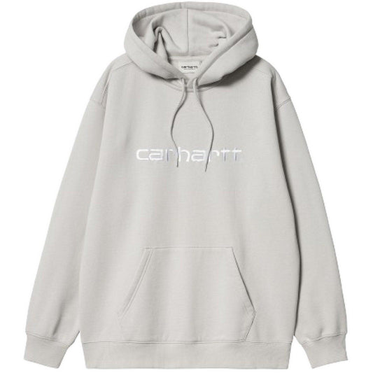 Felpe con cappuccio Donna Carhartt Wip - W' Hooded Carhartt Sweatshirt - Grigio