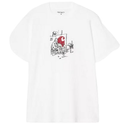 T-shirt Uomo Carhartt Wip - S/S Old Painter T-Shirt - Bianco