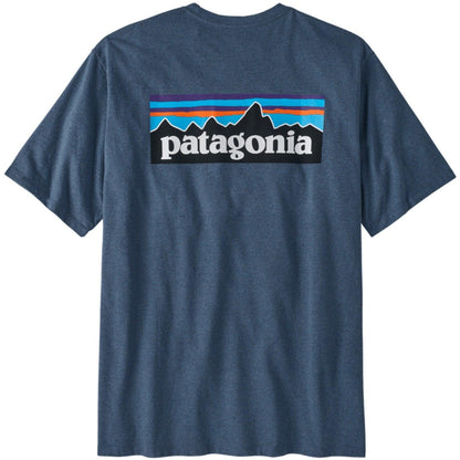 T-shirt Uomo Patagonia - M's P-6 Logo Responsibili-Tee - Blu