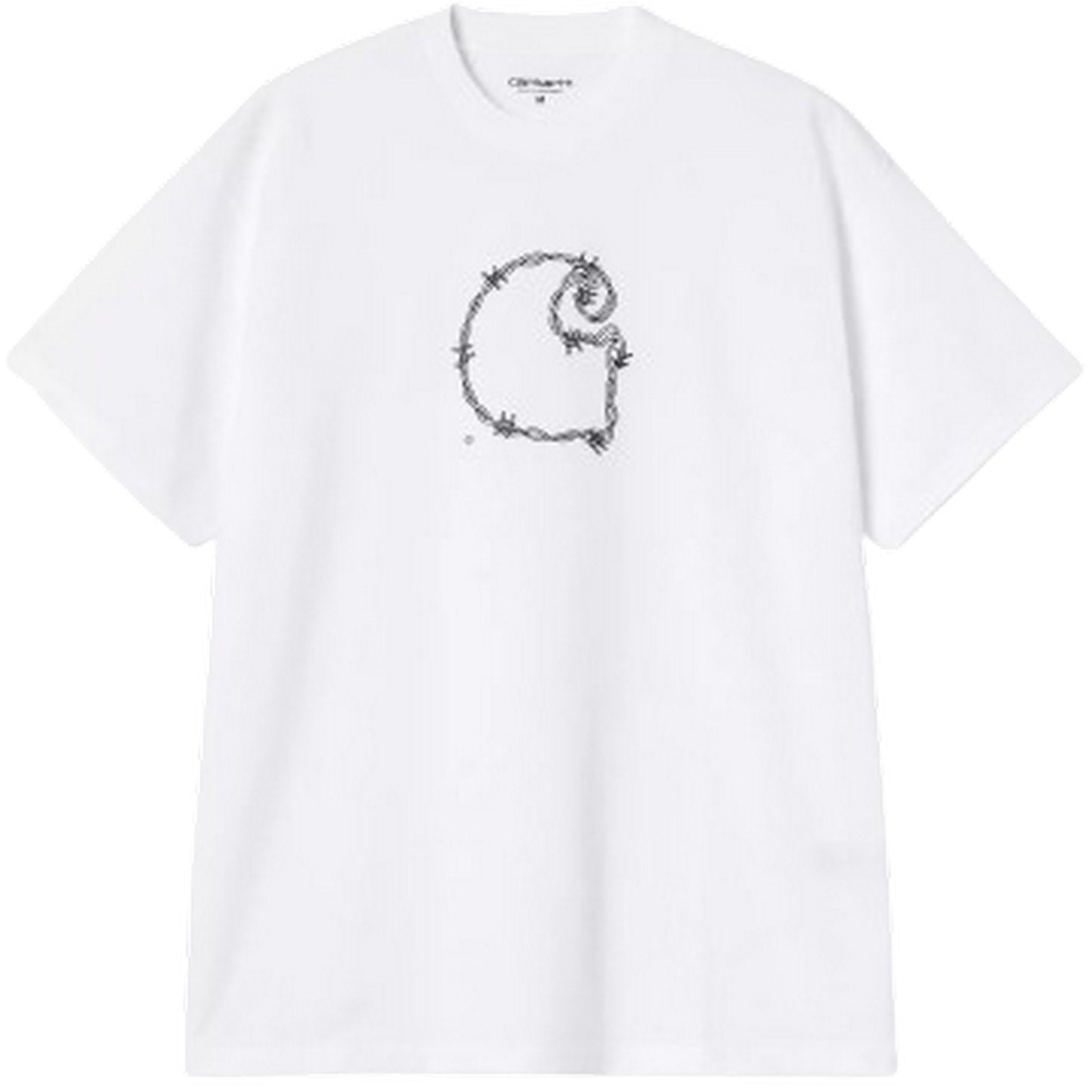 T-shirt Uomo Carhartt Wip - S/S Barbwire C T-Shirt - Bianco