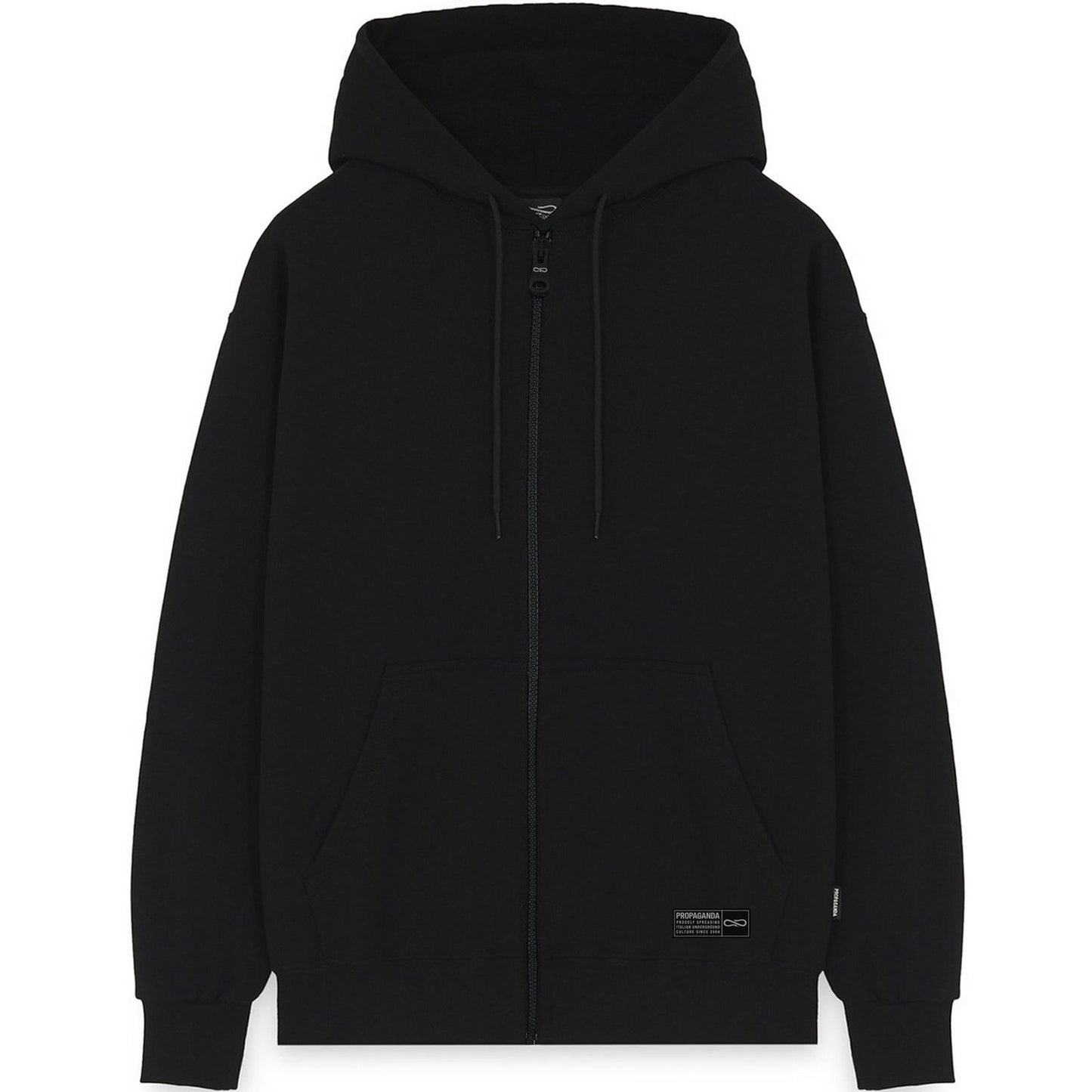Felpe con cappuccio Uomo Propaganda - Zip Hoodie Label Camo - Nero