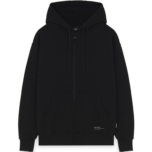 Felpe con cappuccio Uomo Propaganda - Zip Hoodie Label Camo - Nero