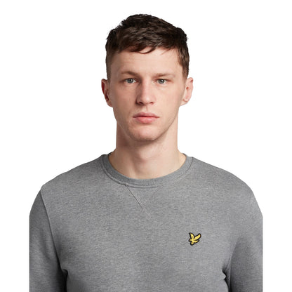 Lyle & Scott Herren-Kapuzenpullover – Rundhals-Sweatshirt – Grau