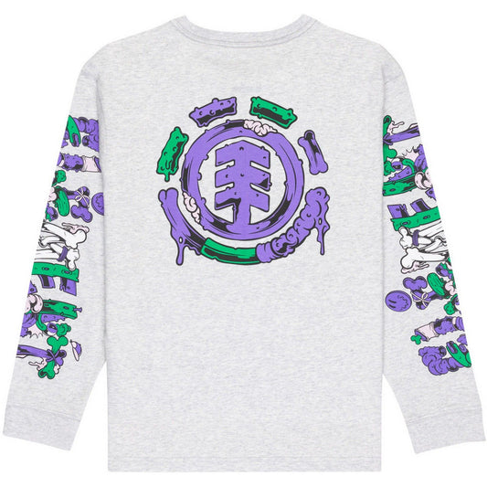 Maglie a manica lunga Bambino Element - Rolling Dead Ls Y - Bianco