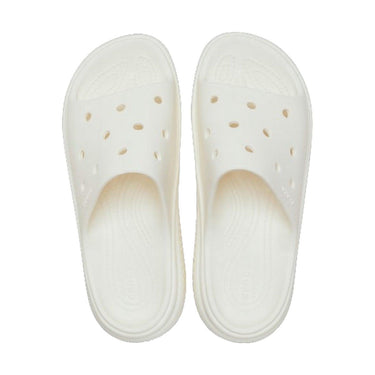 Crocs Drewniaki i klapki unisex - Stomp Slide W - Białe