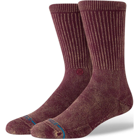 Calze Unisex Stance - Icon Dyed Crew - Bordeaux