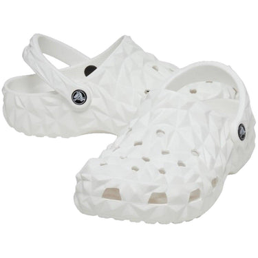 Chodaki i klapki unisex Crocs - Klasyczne geometryczne chodaki - Białe