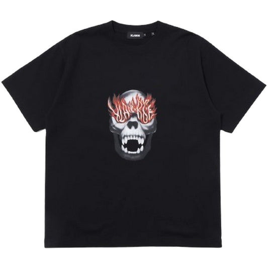 T-shirt Unisex XLarge - Skull In Flames S/S Tee - Nero