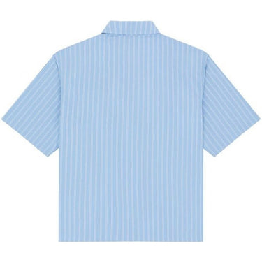 Camicie casual Uomo Dickies - Venedocia Stripe Shirt Ss - Celeste
