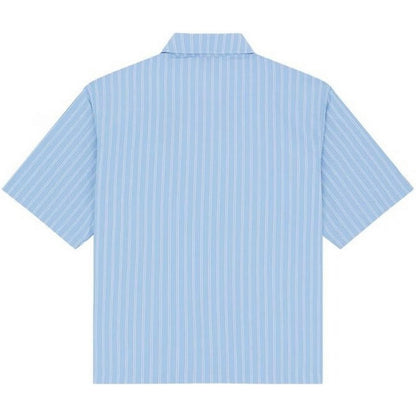 Camicie casual Uomo Dickies - Venedocia Stripe Shirt Ss - Celeste