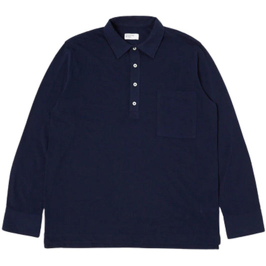 Maglie Uomo Universal Works - Pullover Ls Shirt - Blu