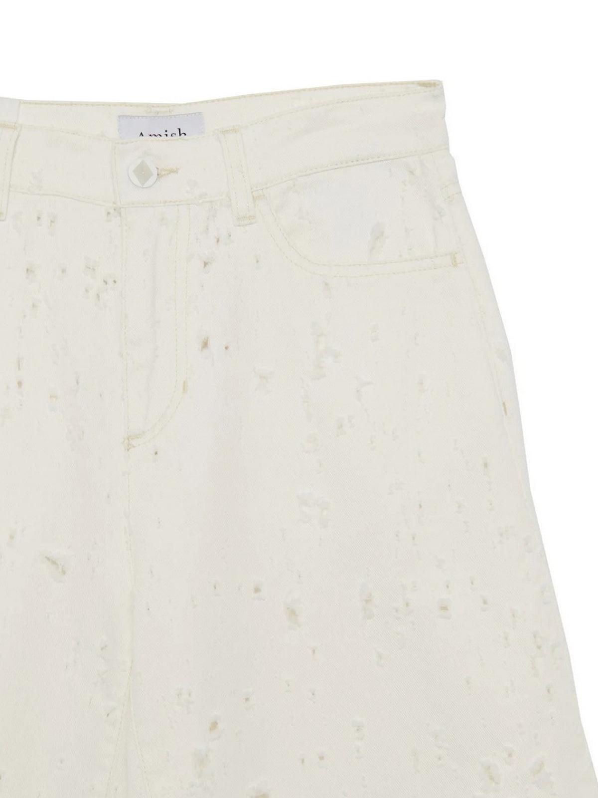 Pantaloni Donna Amish - Colette Amish Bull Torn Apart - Bianco