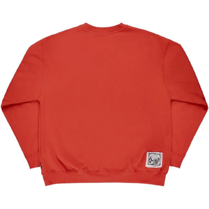 Felpe senza cappuccio Uomo Volcom - Fa Keutchi Crew - Rosso