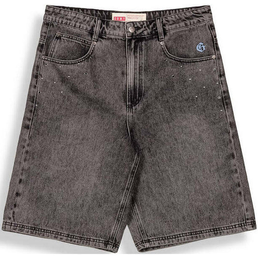 Pantaloncini Uomo Grmy - Chief Watcher Baggy Denim Shorts - Nero