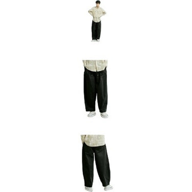 Frizmworks Pantalon pour hommes - Pantalon ballon en sergé - Noir