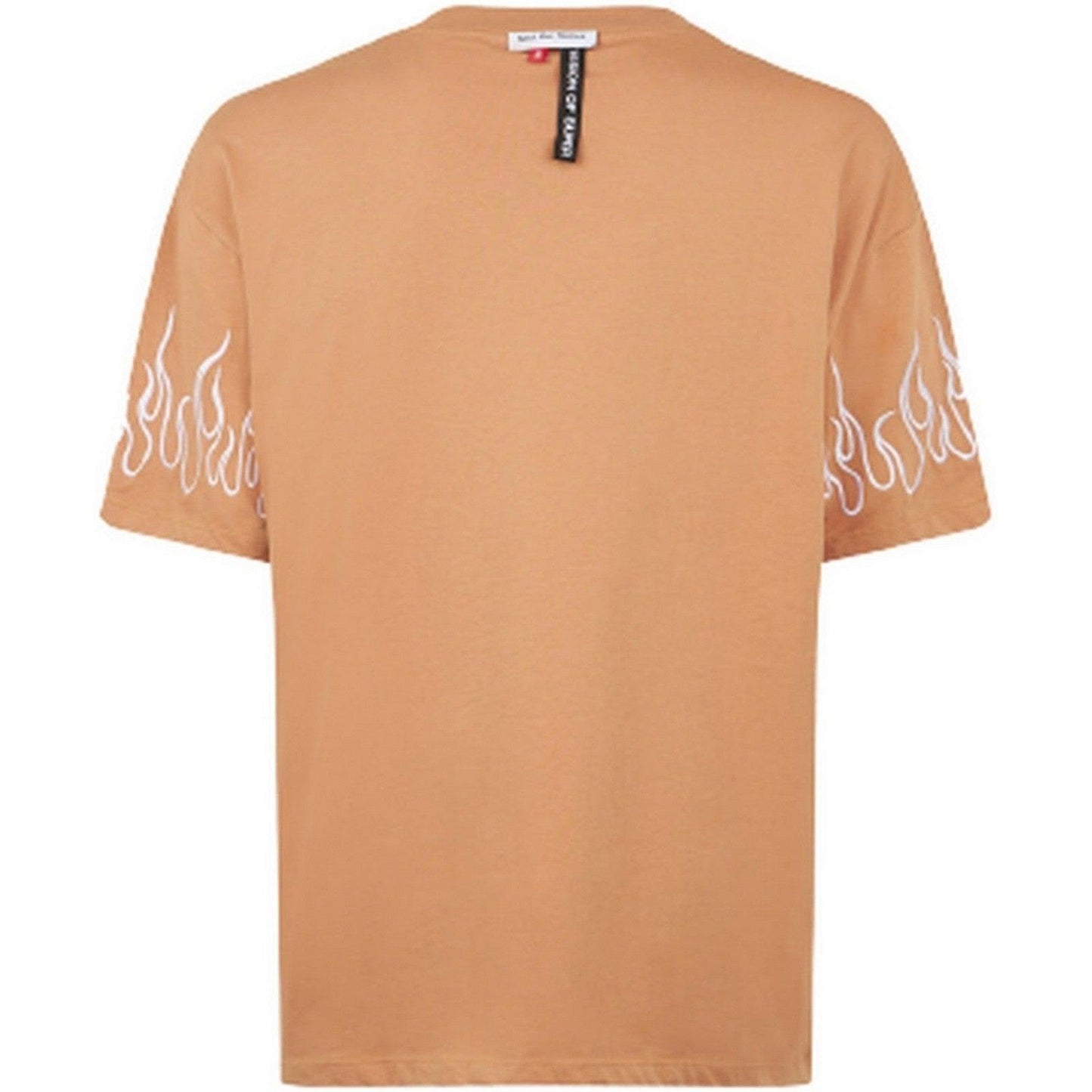 T-shirt Uomo Vision of Super - Terracotta Tshirt With Embroidery Flame - Marrone