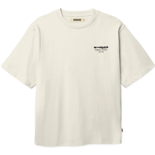 T-shirt Uomo Woodbird - Wbbaine Wok Tee - Bianco