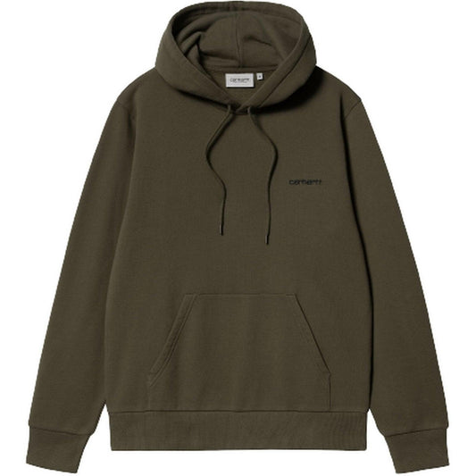 Felpe con cappuccio Uomo Carhartt Wip - Hooded Script Embroidery - Verde