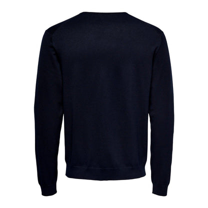 Maglioni Uomo Only & Sons - Onswyler Life Ls Crew Knit Noos - Blu