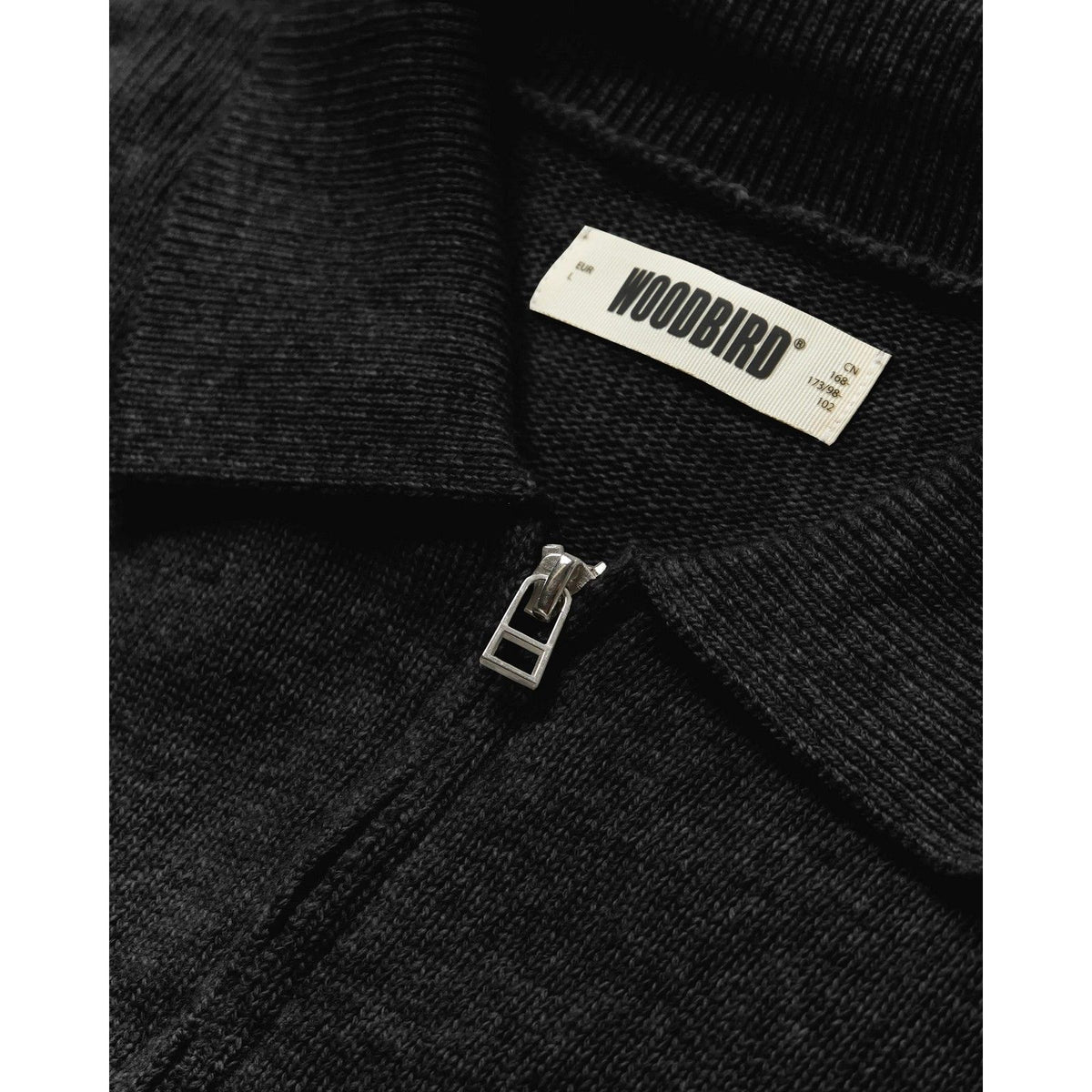 Polo a manica lunga Uomo Woodbird - WBKang 1/2 Zip Polo - Nero