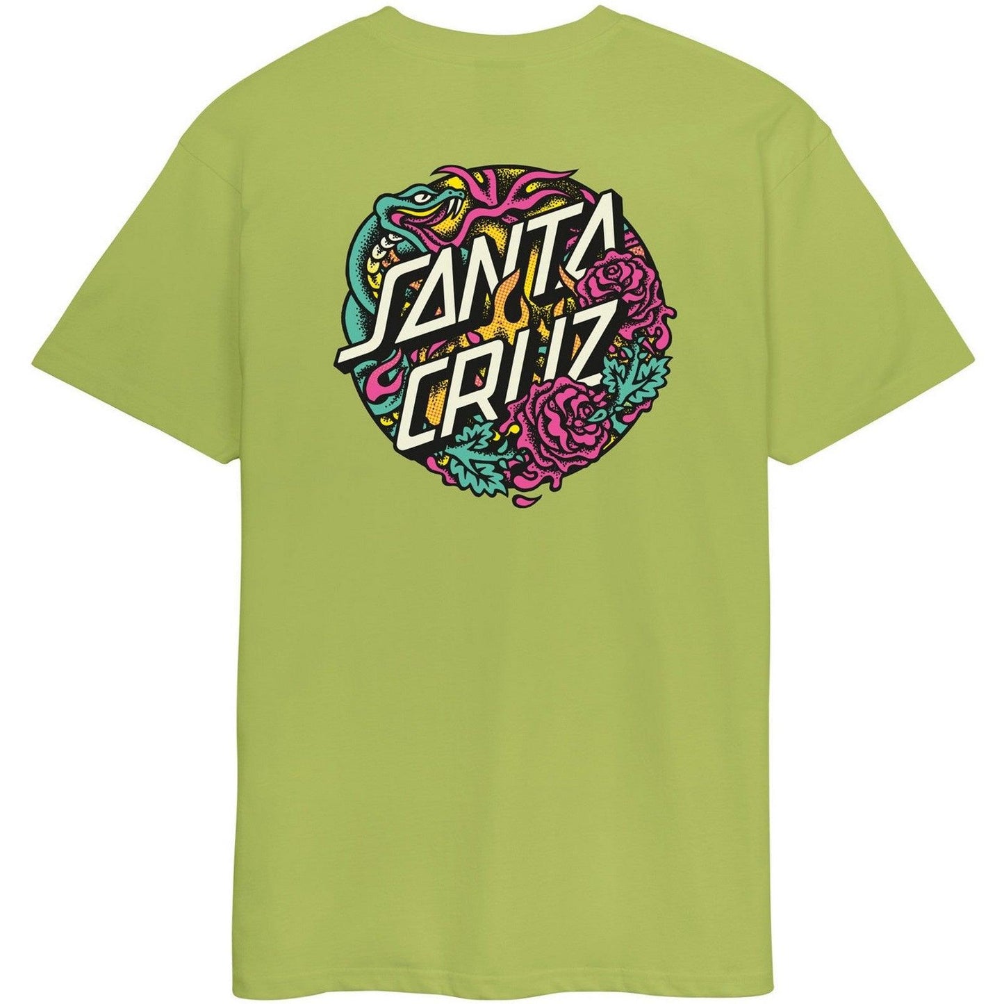 T-shirt Uomo Santa Cruz - Dressen Rose Crew Two T-Shirt - Verde