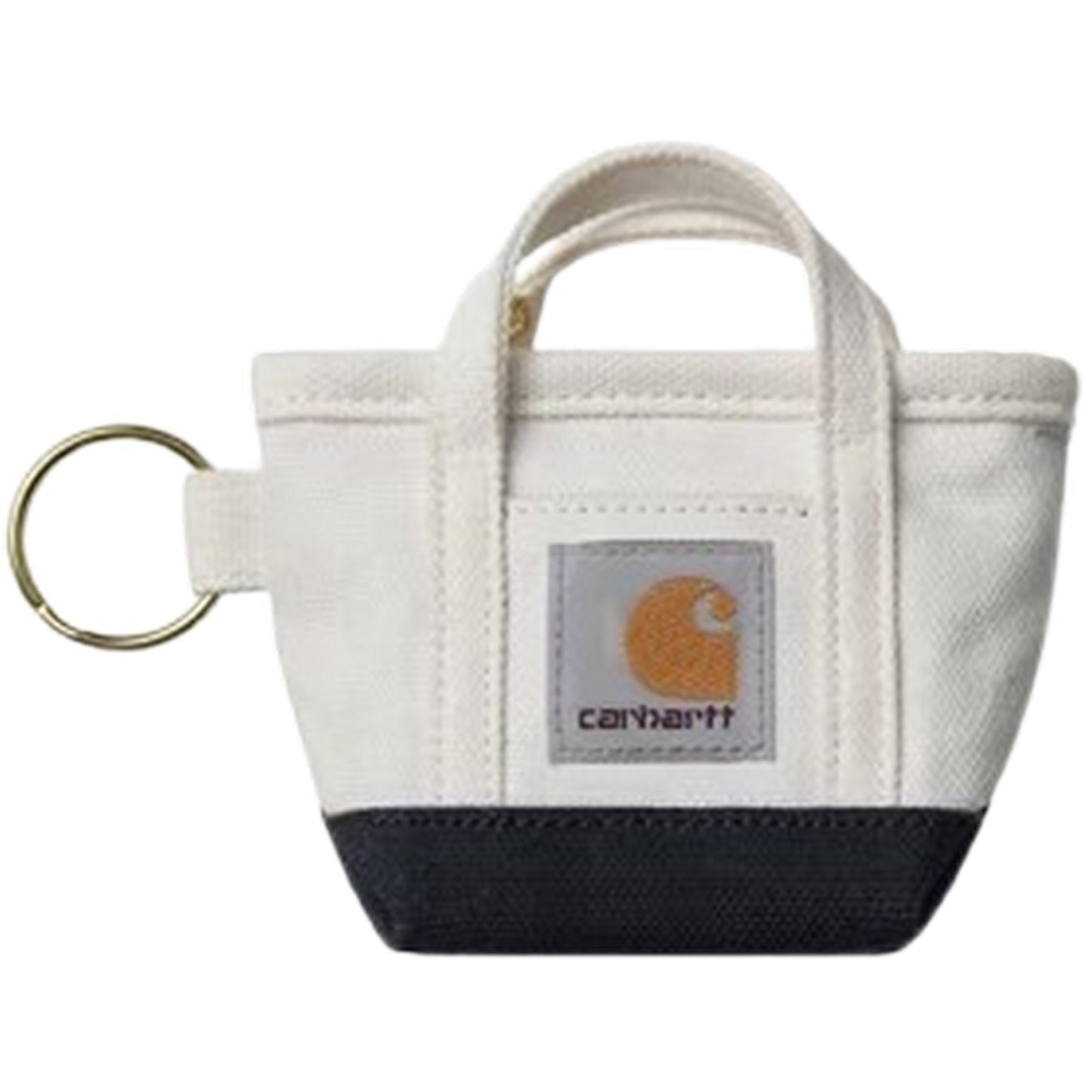 Uomo Unisex Carhartt Wip - Mini Tote Bag Keychain - Bianco