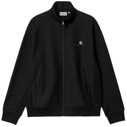 Herren-Sweatshirts von Carhartt Wip – American Script Jacket Baumwolle/Polyester-Sweat – Schwarz