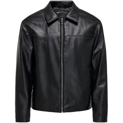 Giacche Uomo Only & Sons - Onsjack Pu Jacket Otw - Nero