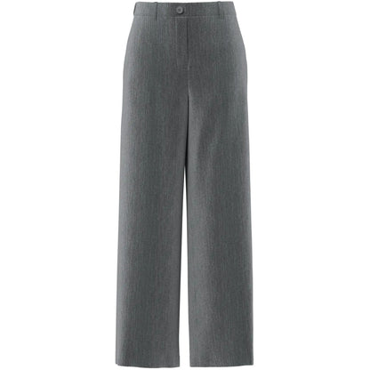 Pantaloni Donna Pieces - Pckamil Hw Wide Pant Noos Bc - Grigio