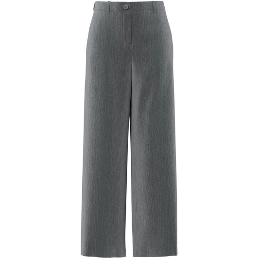 Pantaloni Donna Pieces - Pckamil Hw Wide Pant Noos Bc - Grigio
