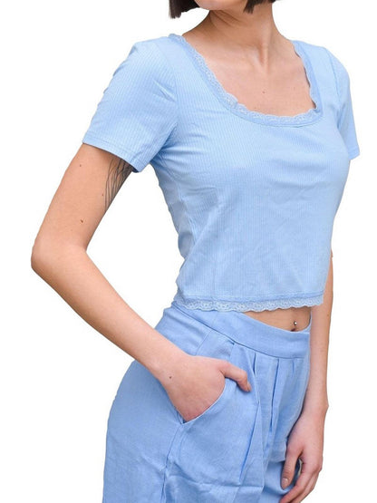 Canotte e top Donna Glamorous - Ladies Top - Blu