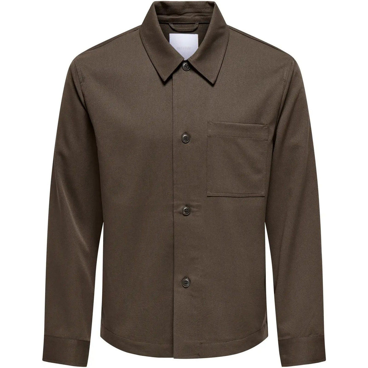 Camicie casual Uomo Only & Sons - Onsmiro Reg 0346 Overshirt Frml - Marrone