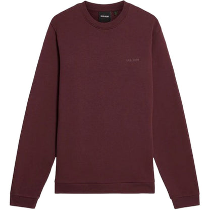 Maglie a manica lunga Uomo Lyle & Scott - Logo Brushback Crew Neck Sweat - Bordeaux