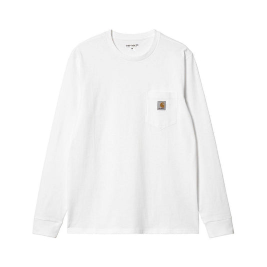 Maglie a manica lunga Uomo Carhartt Wip - L/S Pocket T-Shirt - Bianco