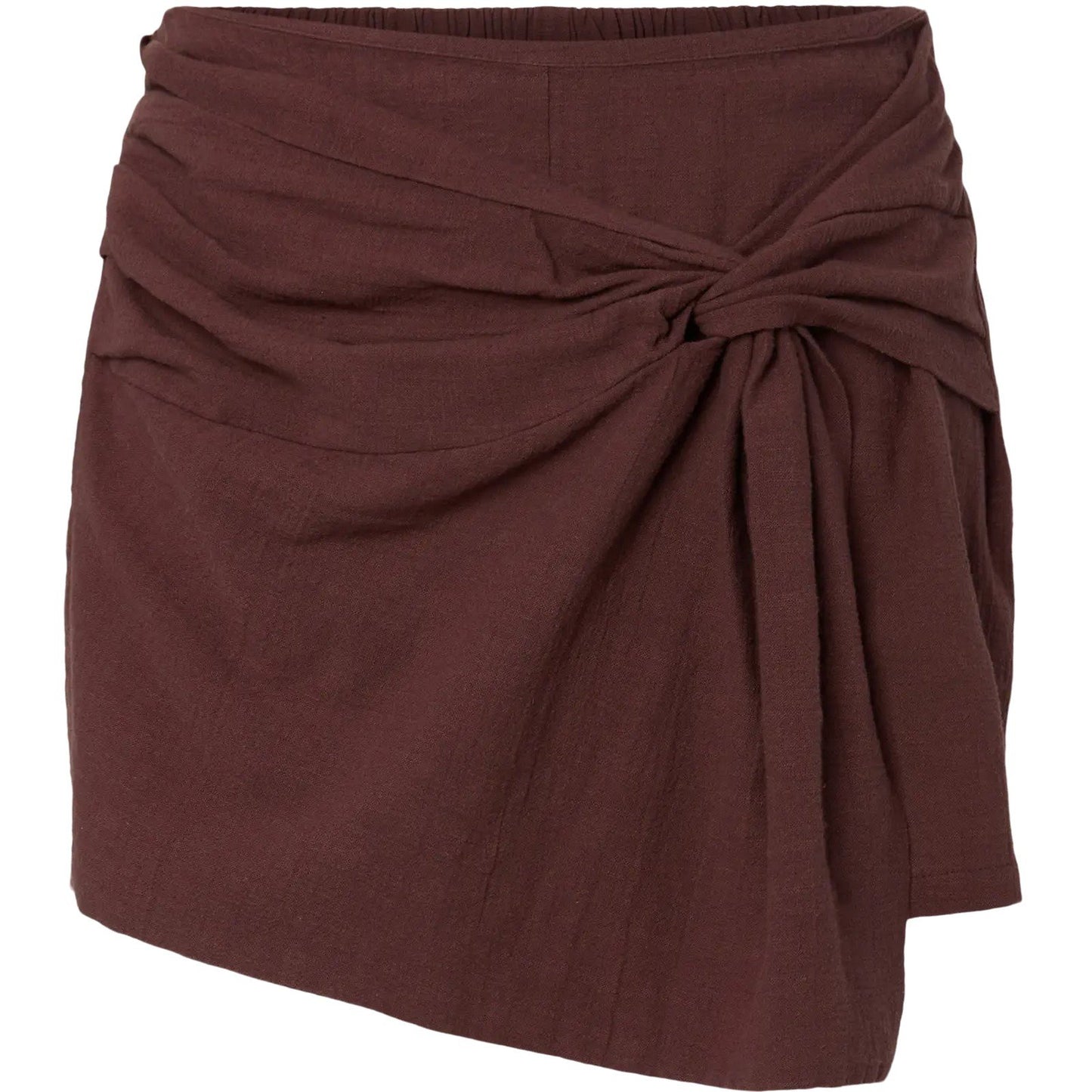 Pantaloncini Donna Pieces - Pcagnes Hw Skort Wvn Bc - Rosso