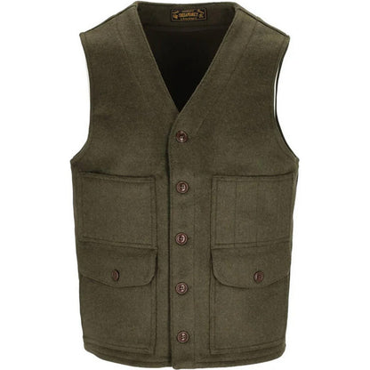Gilet Uomo Chesapeake's - Chesapeake's Outdoor Heavy Weight Wool vest Oregon - Verde