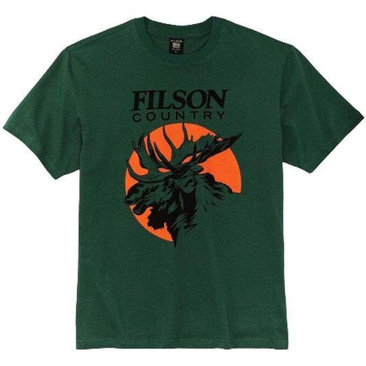 T-shirt Uomo Filson - S/S Pioneer Graphic T-Shirt - Verde