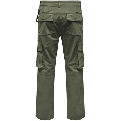 Pantaloni Uomo Only & Sons - Onsjay Loose Cargo 0025 Pant - Verde