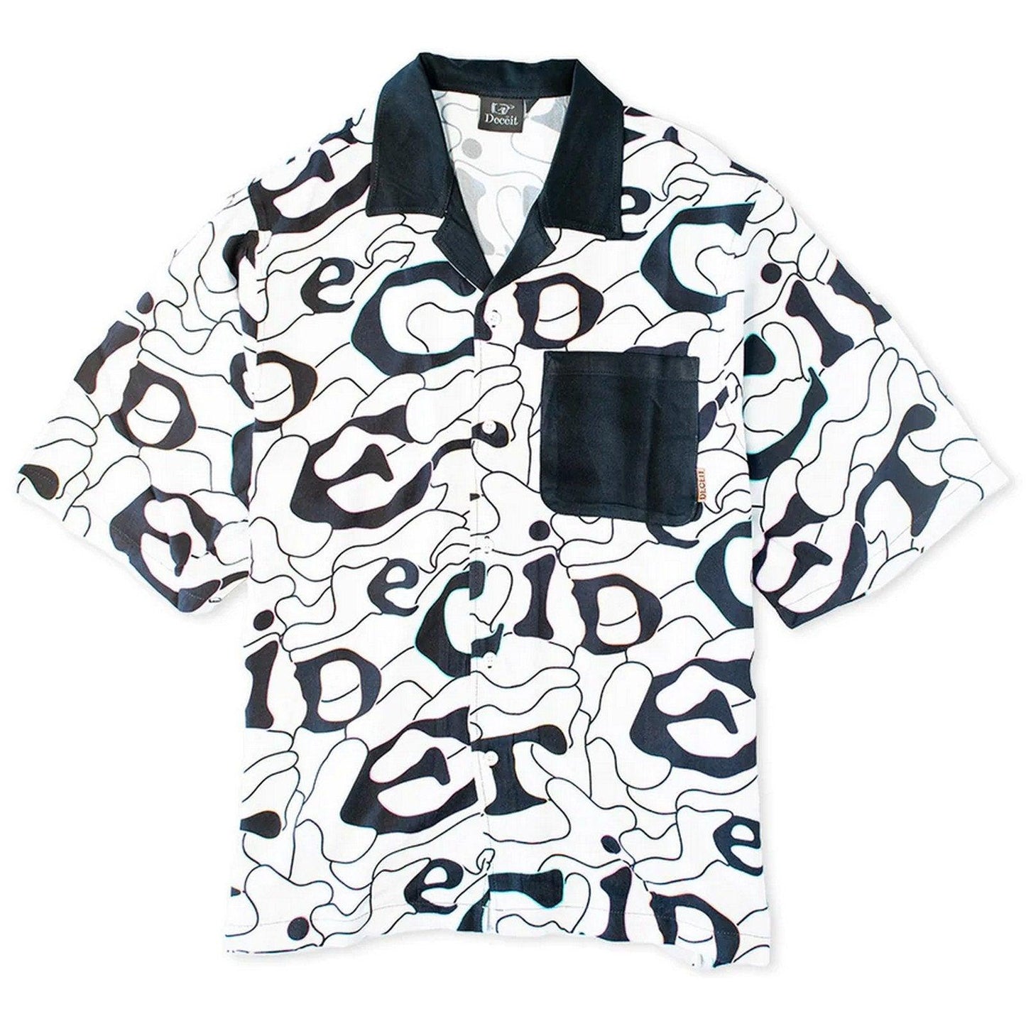 Camicie casual Uomo Deceit - Topographic Shirt - Bianco