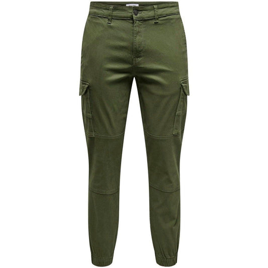 Pantaloni Uomo Only & Sons - Onscarter Life Cargo Cuff 0013 Pant Noos - Verde