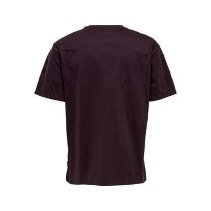 T-shirt Uomo Only & Sons - Onsfred Rlx Ss Tee Noos - Bordeaux