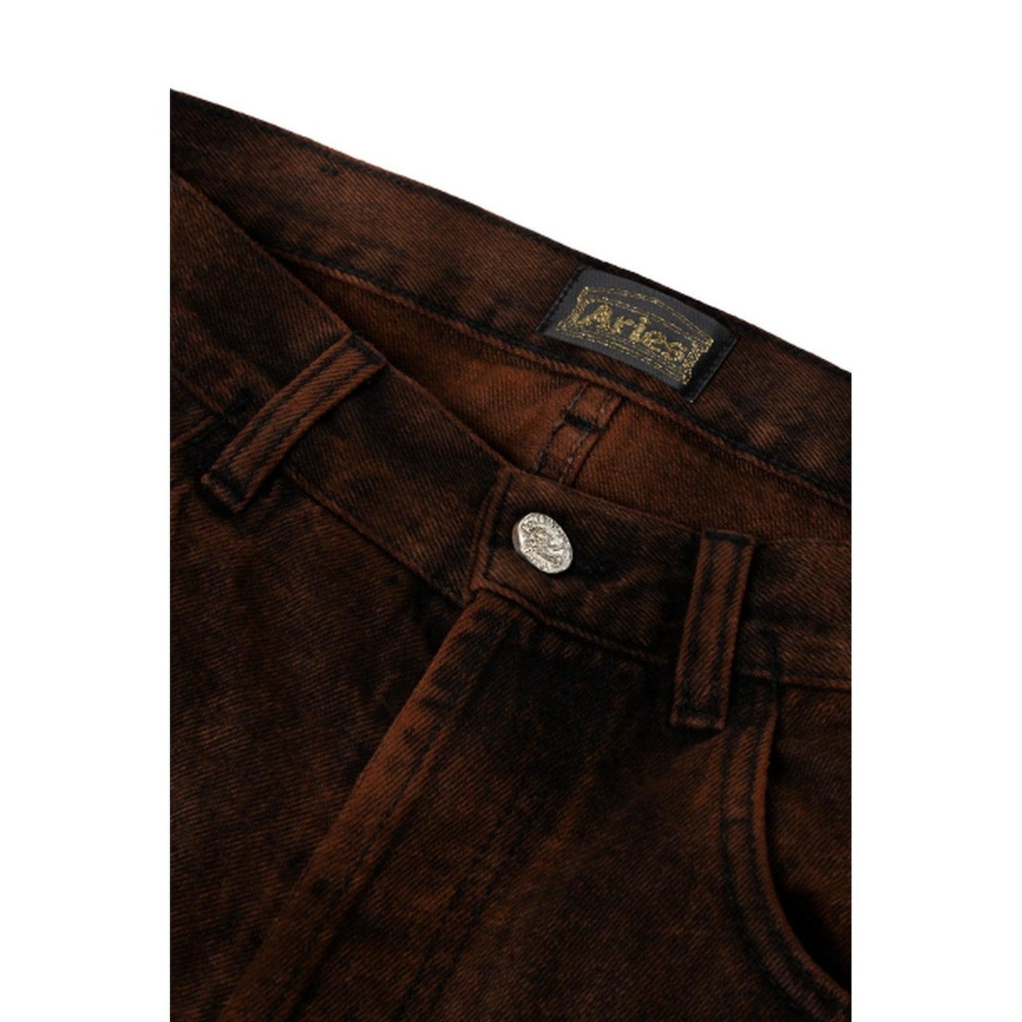 Jeans Uomo Aries - Acid Wash Batten Jean - Arancione