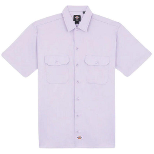 Camicie casual Uomo Dickies - Work Shirt Ss Rec - Viola