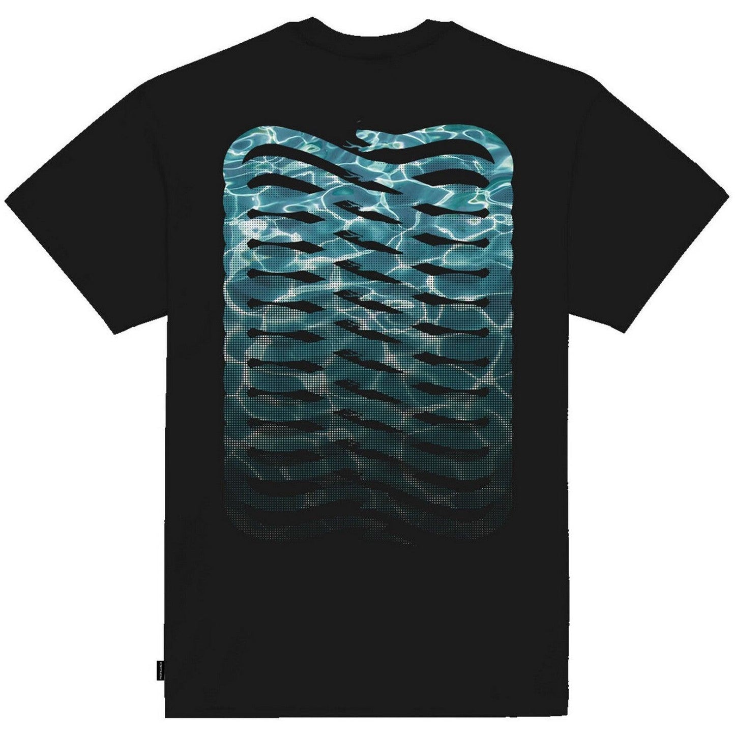 T-shirt Uomo Propaganda - T-Shirt Ribs Waves - Nero