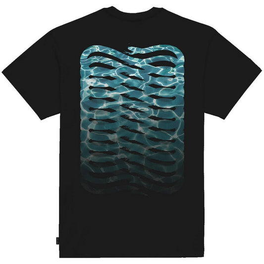 T-shirt Uomo Propaganda - T-Shirt Ribs Waves - Nero