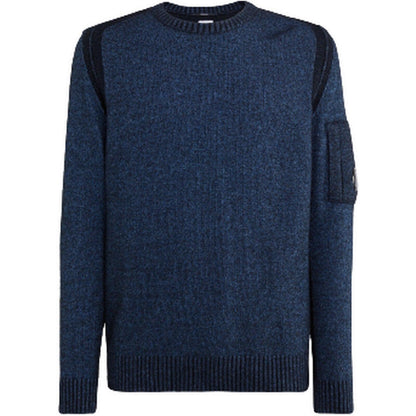 Maglie a manica lunga Uomo C.P. Company - Fleece Knit Jumper - Blu