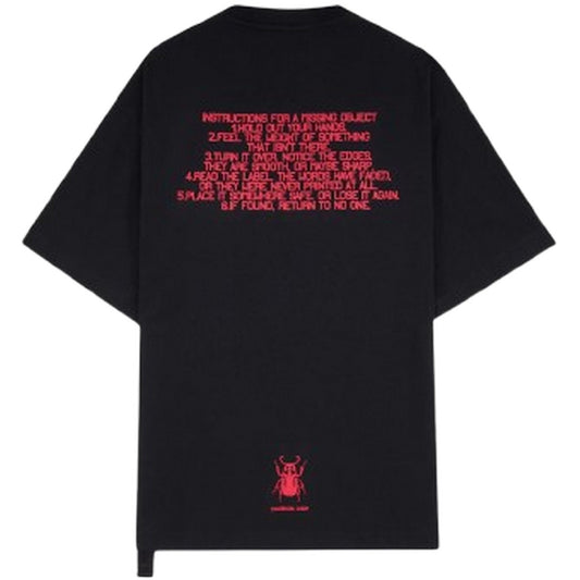 T-shirt Uomo OAMC Peacemaker - Regular Tee Stencil Print - Nero