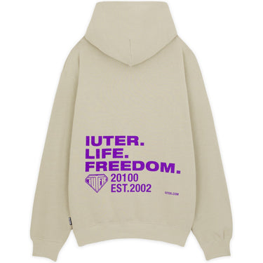 Sweats à capuche pour hommes Iuter - Sweat à capuche Freedom - Blanc
